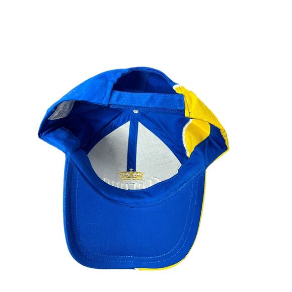 Corona Extra Beer Baseball Cap Hat Blue Yellow Raised Letters - Picture 2 of 3